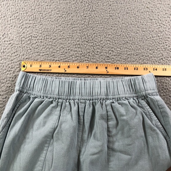 Laude The Label Pants Womens L Blue Crop Everyday Wide Leg Elastic Waist Lined - Picture 11 of 14